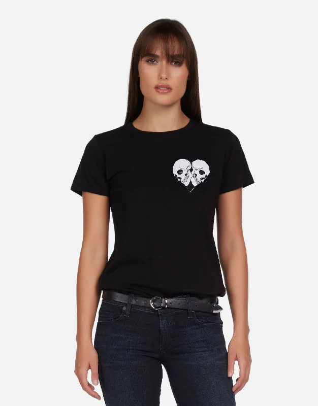 Women's Blouse with FrillsCroft Skull Heart