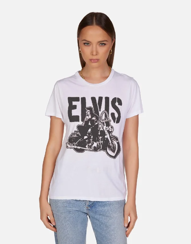 Women's Blouse with Boat CollarWolf X Vintage Elvis