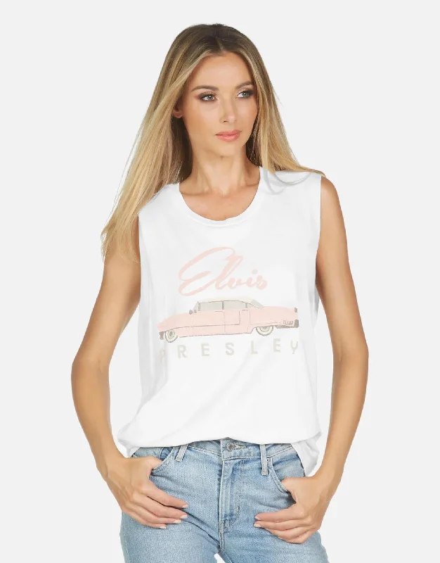 Women's Blouse with Mandarin CollarKel X Elvis Presley Cadillac