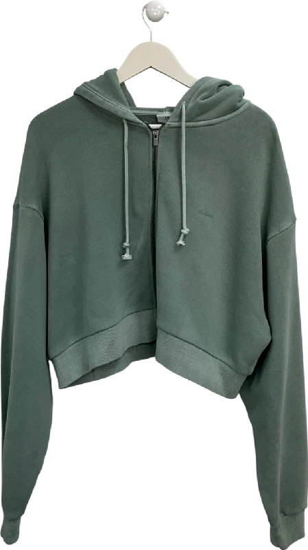 Women's Longline Sweatersgymshark Green Relaxed Everyday Wear Zip Hoodie UK XXL