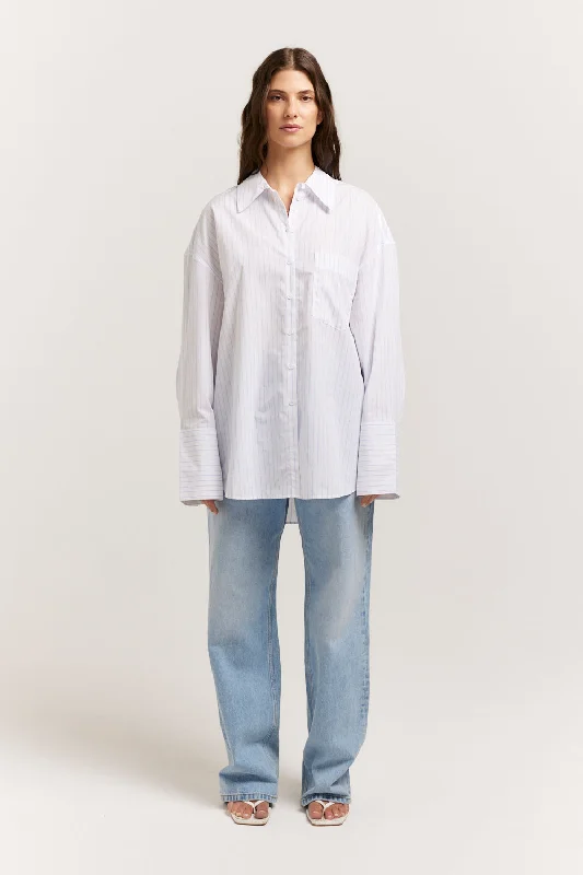 Women's Blouse with Boat CollarAdriano Shirt