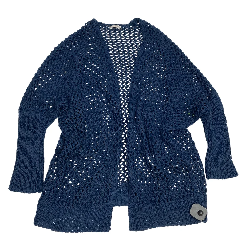 Women's Georgian Wool SweatersCardigan By Suzy D In Blue, Size: Osfm