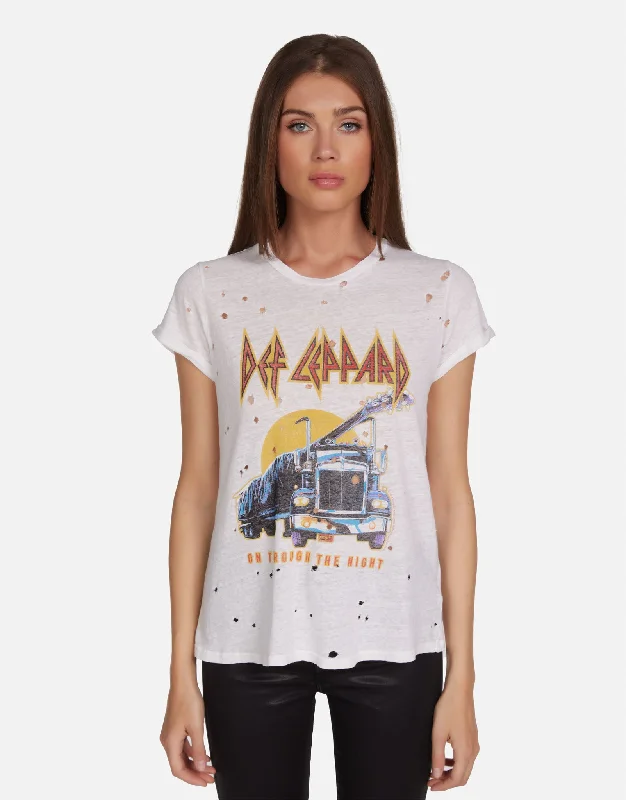 Women's Solid BlouseBess Def Leppard Truck