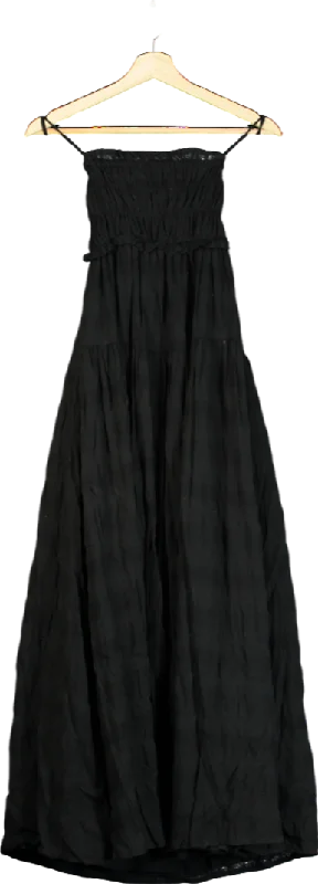 Women's Peter Pan Collar SweatersKivari Black Rylan Maxi Dress UK 6