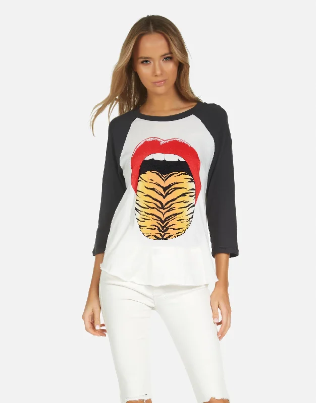 Women's Blouse with Boat NeckKenya X Tiger Tongue