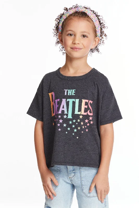 Women's High-Neck BlouseThe Beatles Rainbow Logo Girls Tee