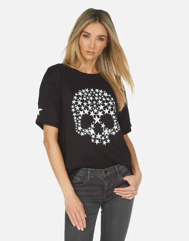 Women's Blouse with Collarless DesignJolene Star Skull