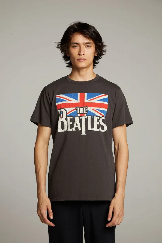 Women's Blouse with Sweetheart NeckThe Beatles Union Jack Crew Neck Tee