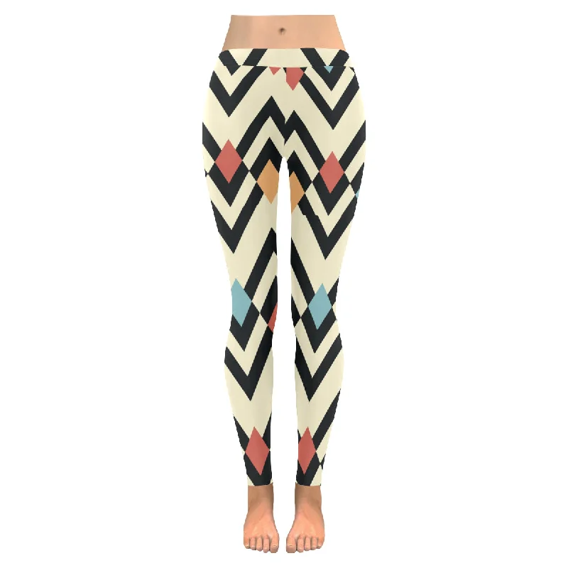 Zenzzle geometric pattern print Low Rise Women yoga running Leggings