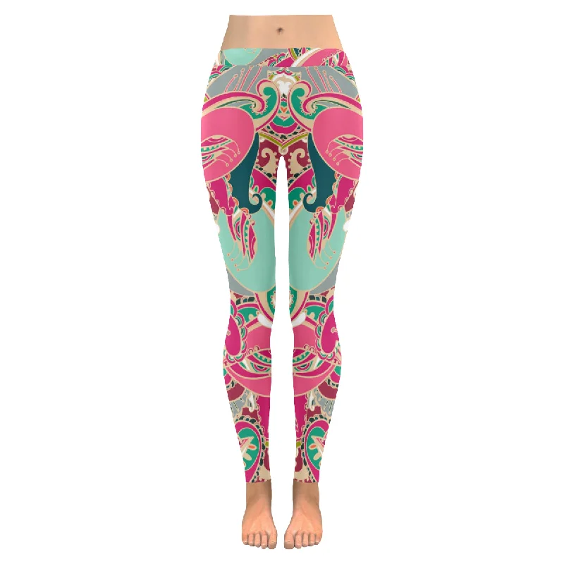 Zenzzle Colourful Indian paisley pattern yoga Ladies Leggings for women