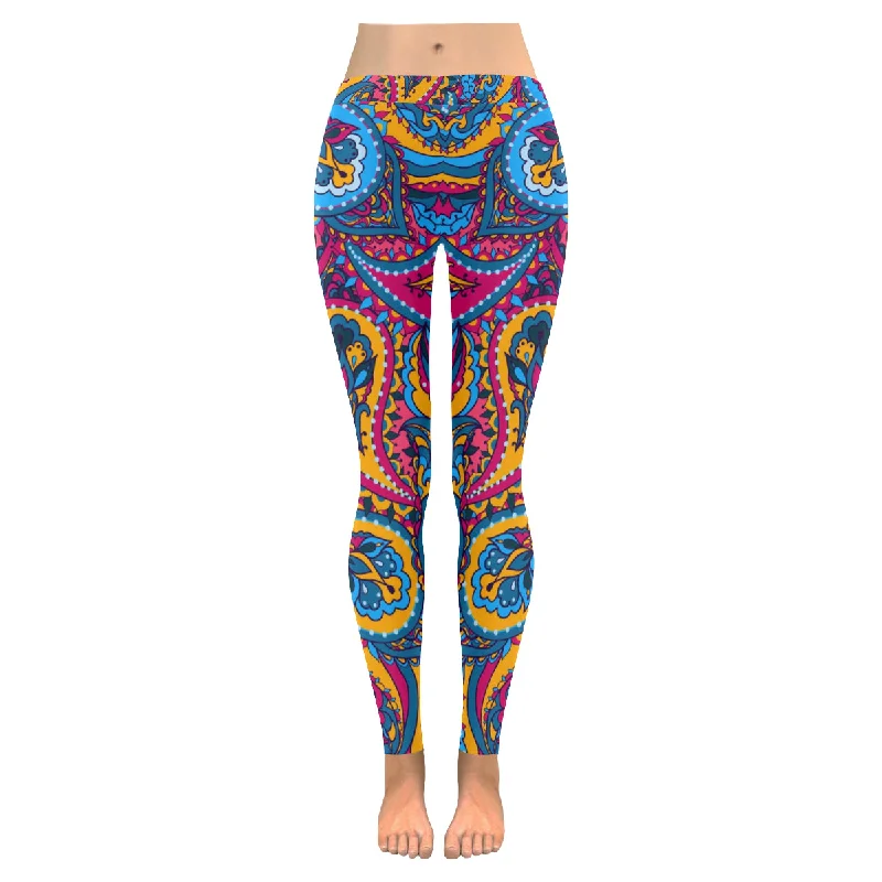 Zenzzle Ornate pattern print Low Rise Ladies yoga running Leggings