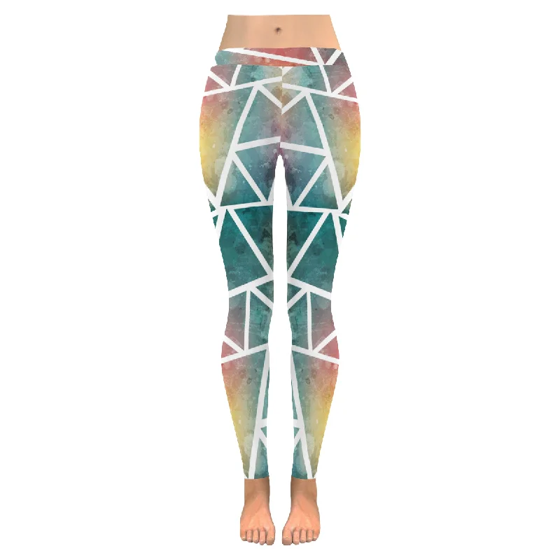 Zenzzle Colored triangle pattern Low Rise Womens yoga running Leggings