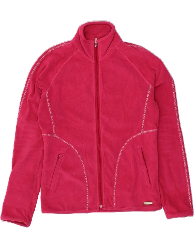 Women's Coats with BeltCHAMPION Womens Fleece Jacket UK 16 Large Pink Polyester