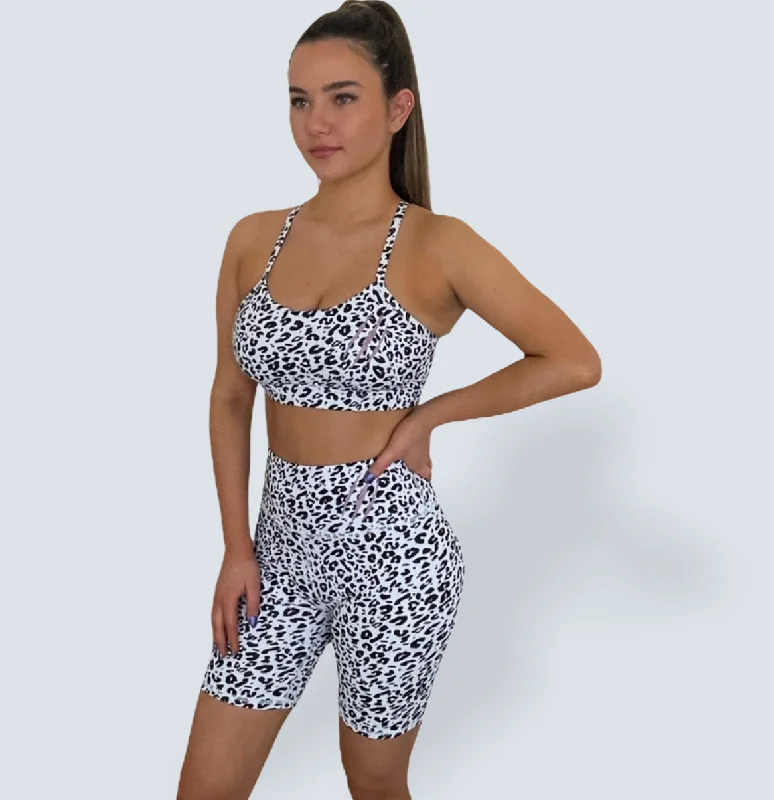 plus-size demi braWhite Leopard Bra