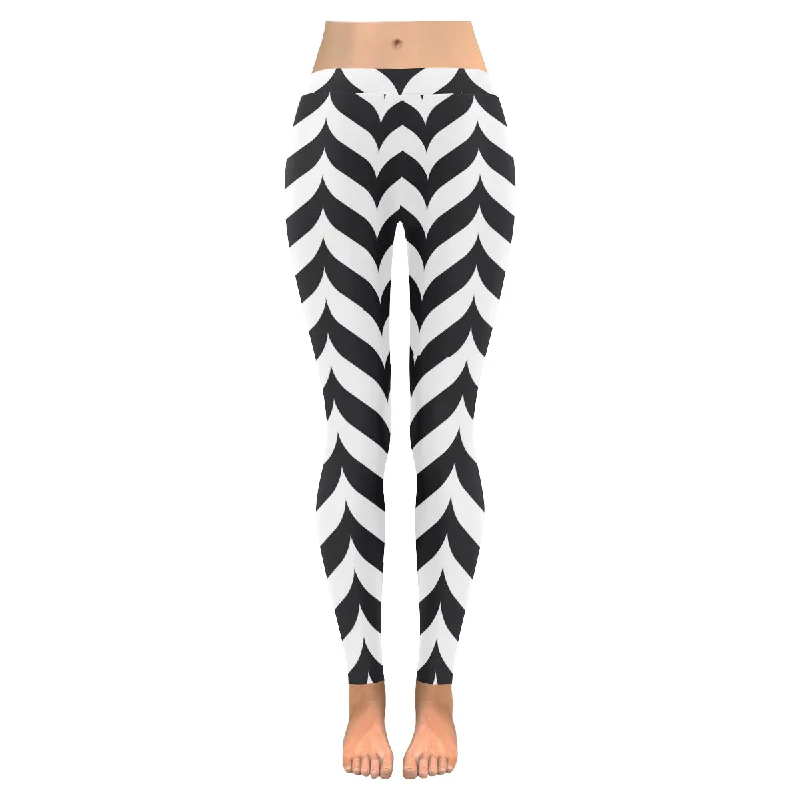 Zenzzle Chevrons vintage print Low Rise Ladies yoga Leggings for women