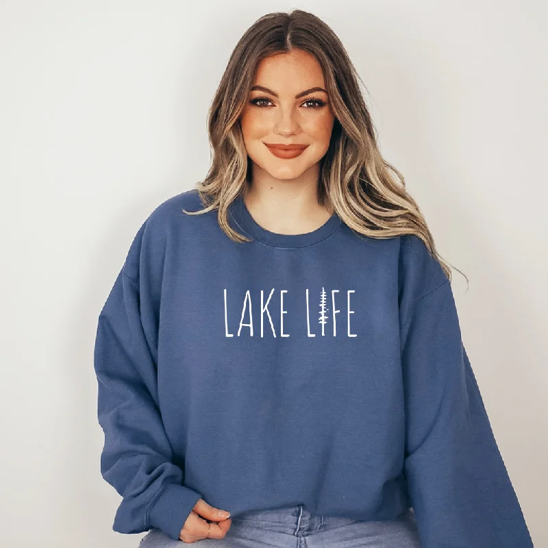 Women's Blouse with Long LengthLake Life | Unisex Crewneck Sweatshirt