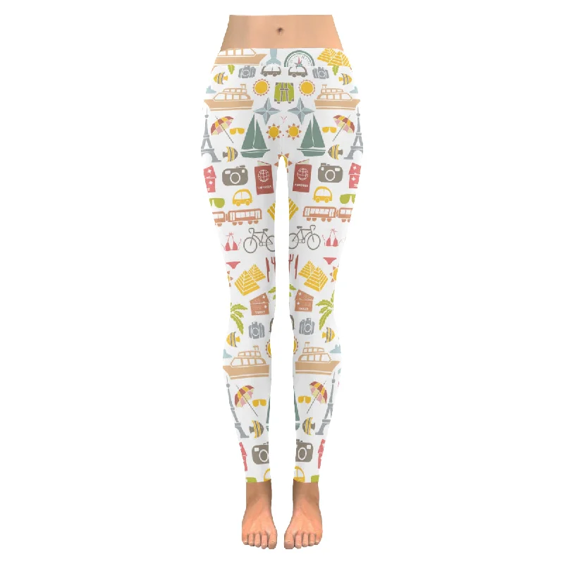 Zenzzle colorful Traveling pattern print Low Rise Yoga Leggings for women