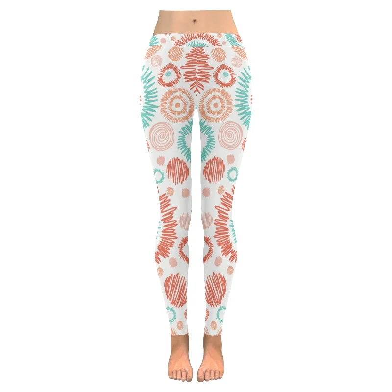 Zenzzle Doodle textured print Low Rise Ladies capri yoga Leggings