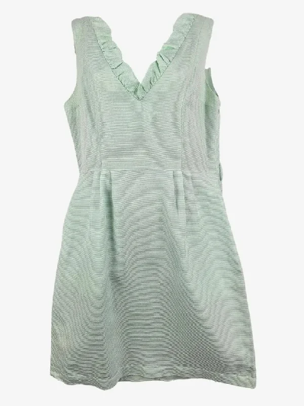 Women's Wide Collar DressesLaura Ashley Mint Ruffle Neck Mini Dress Size 10