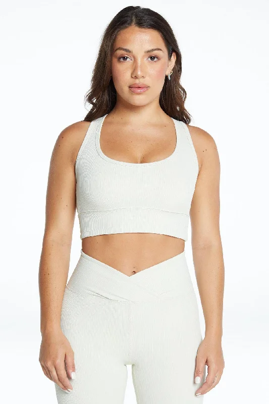 plus-size sports bra with mesh panelsYEAR BRA