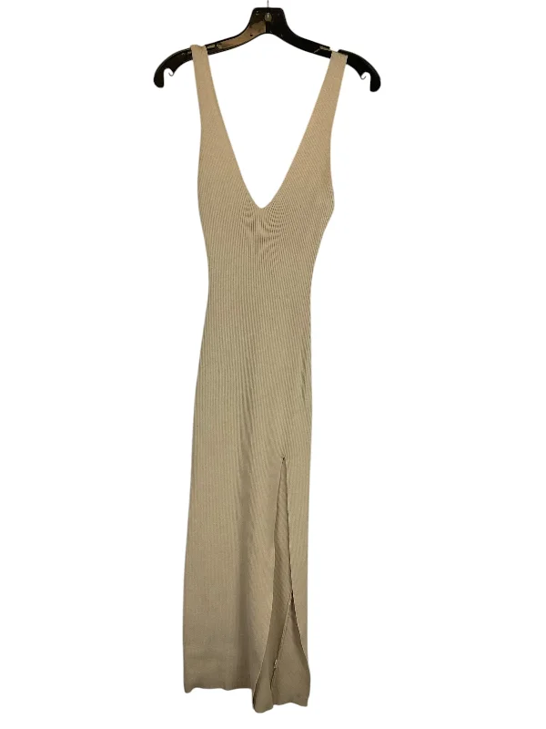 Women's Shawl Collar DressesDress Casual Maxi By Nasty Gal In Cream, Size: 4