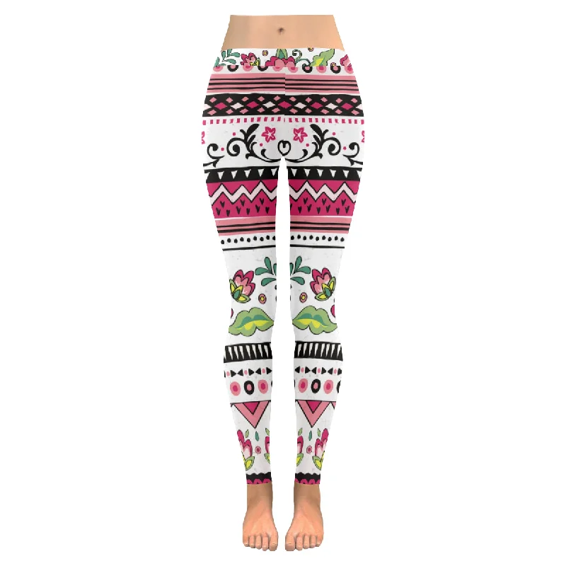 Zenzzle Ethnic tribal print Zenzzle Graphic Low Rise women yoga leggings