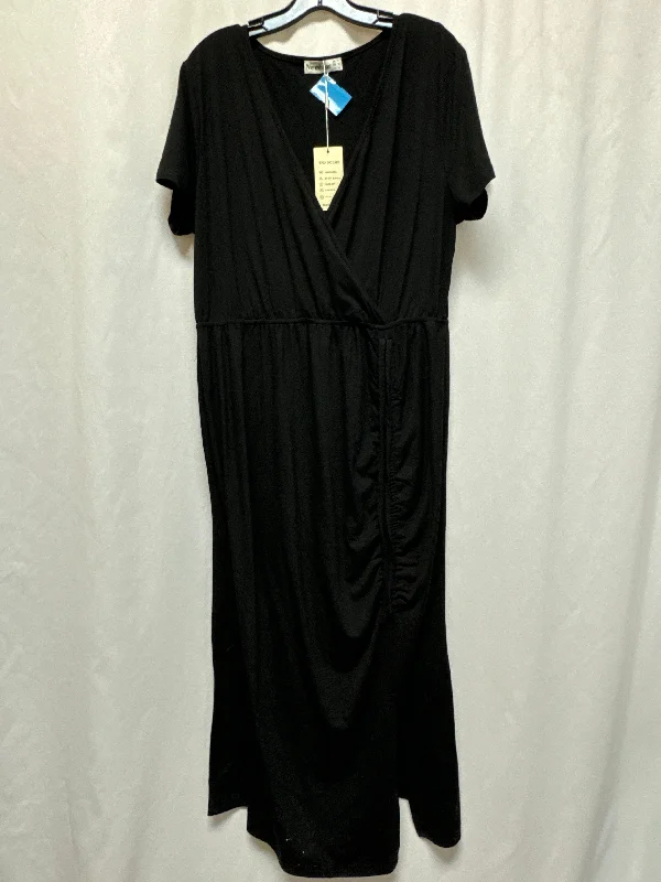 Women's Wrap DressesDress Casual Maxi By Clothes Mentor In Black, Size: Xl