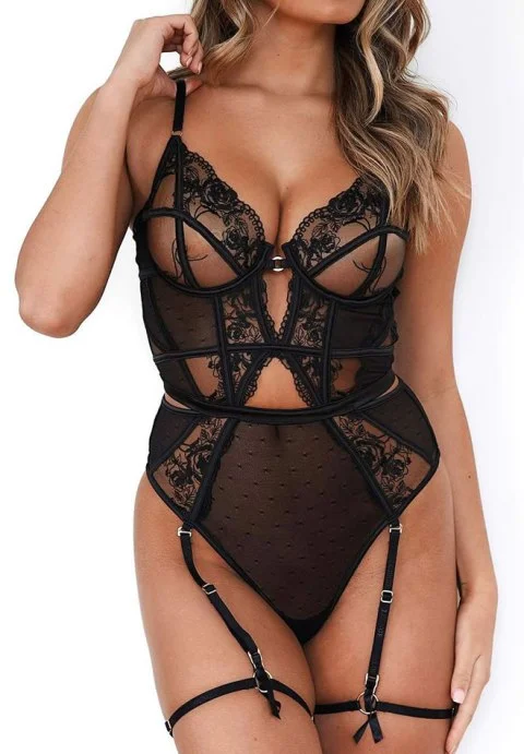 long-torso shapewear for tall womenSeize The Moment Lace Teddy