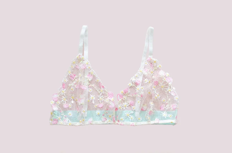 lace front closure braStraberry Mint Lace Bra