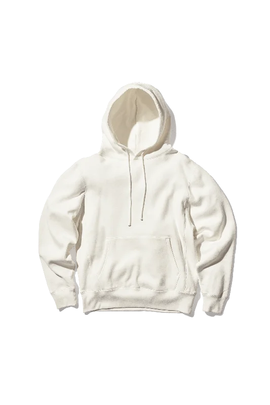 Women's Hooded Sweatshirts with Spandex LiningVarsity Hoodie - Off White