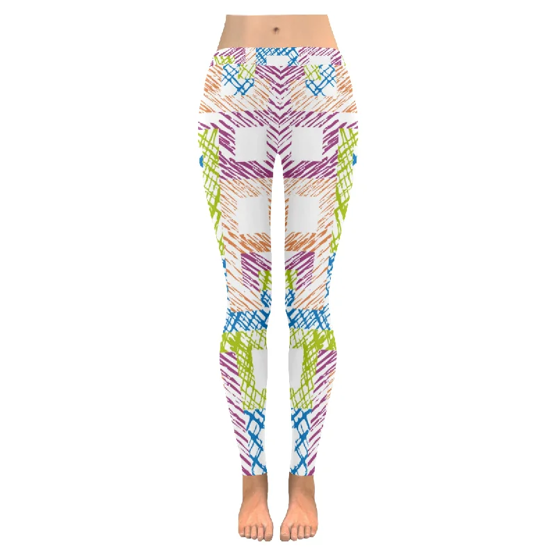 Zenzzle Abstract pattern print Low Rise Zenzzle Graphic yoga Leggings for women