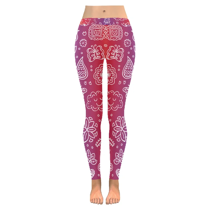 Zenzzle Spring doodles print Low Rise Ladies yoga Leggings for women