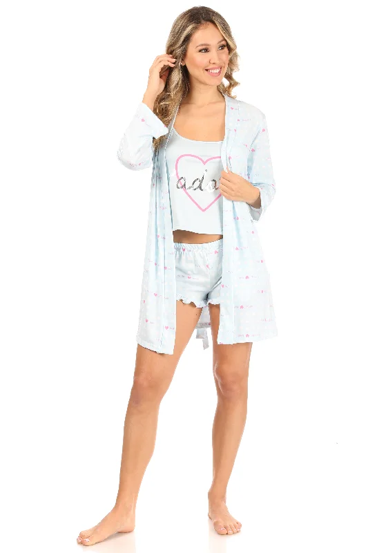 women's pajamas featuring animal printsJ'Adore 3-Piece Travel Set