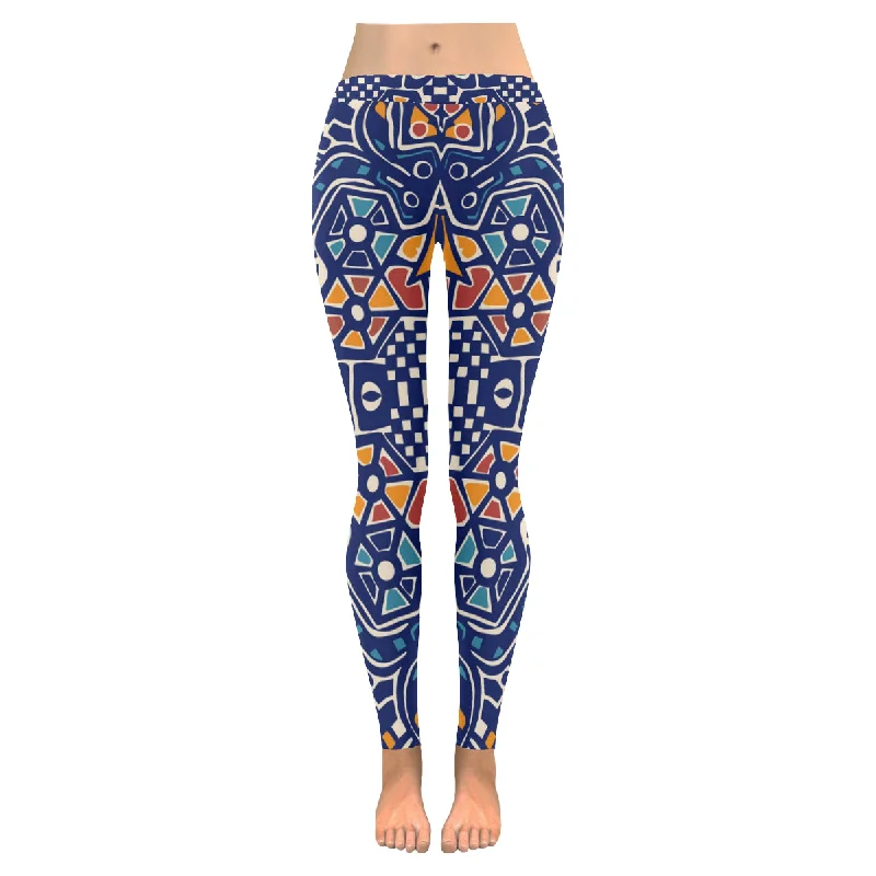 Zenzzle Arabesque mosaic pattern Low Rise Ladies Leggings for women