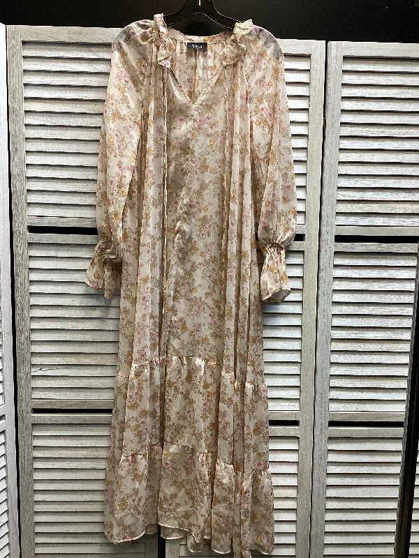 Women's Flared DressesDress Casual Maxi By Vici In Floral Print, Size: S