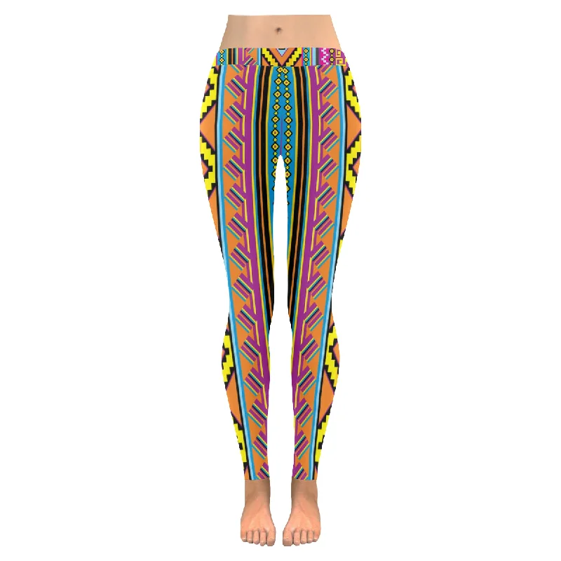 Zenzzle Graphic Mexican patterns print Low Rise Ladies yoga Leggings for women