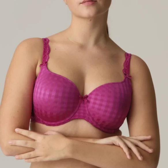 plus-size underwire bra with wide underbandPrima Donna Madison Padded Heartshape