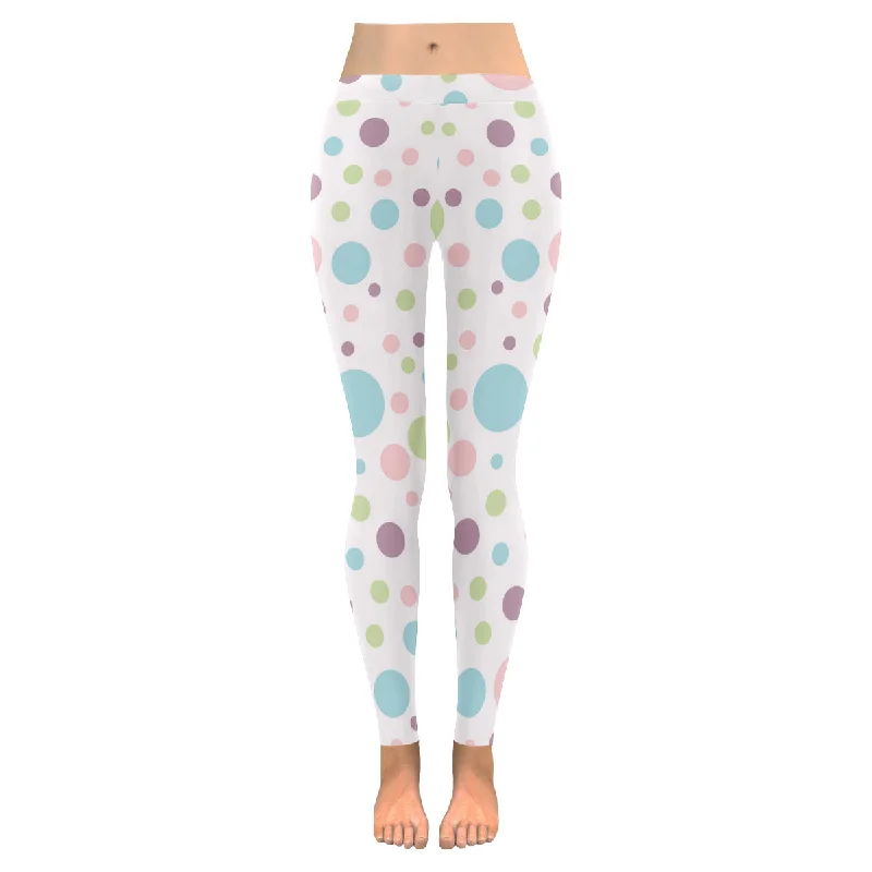 Zenzzle colorful circles print Zenzzle Graphic Low Rise women yoga running Leggings