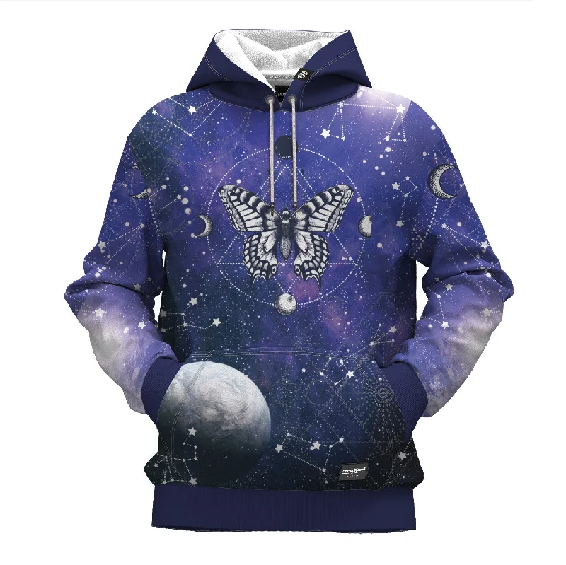 Women's Hooded Sweatshirts with Slant PocketsMariposa Stars Hoodie