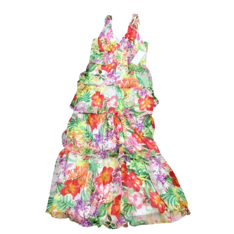 Women's Racerback DressesDress Casual Maxi By Clothes Mentor In Floral Print, Size: 6