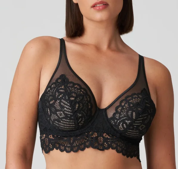 wireless lace bra with adjustable straps for versatilityPrima Donna First Night