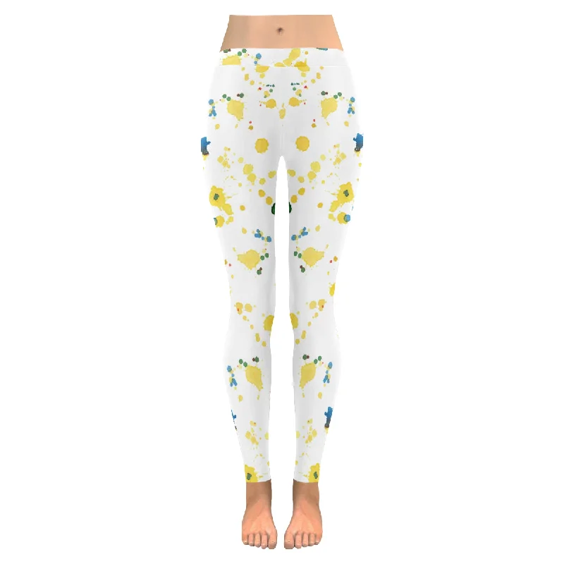 Zenzzle Watercolor blots print Low Rise Ladies yoga Leggings for women