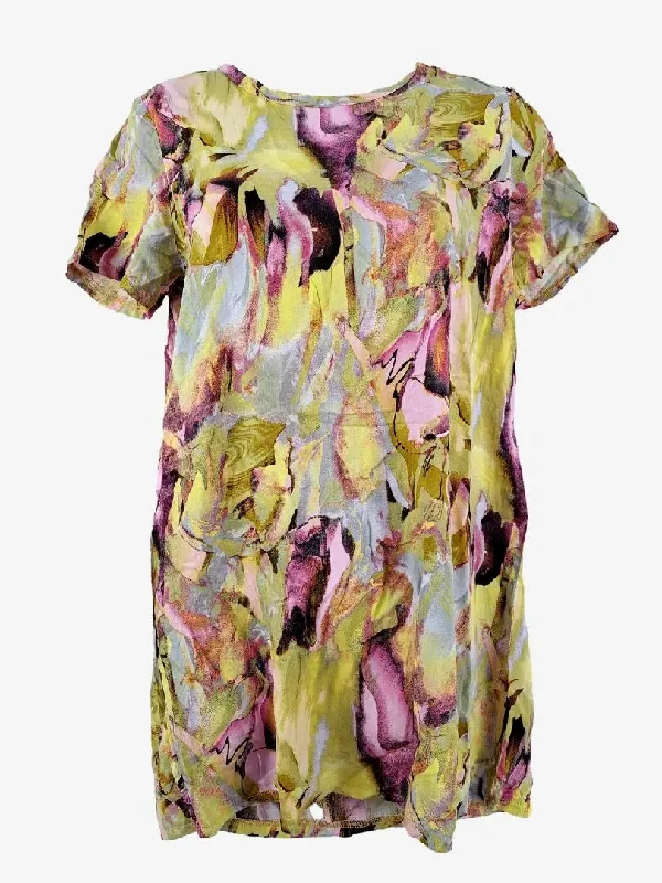 Women's Sweetheart-Neck DressesMika & Gala Mossy Garden T-Shirt Mini Dress Size 8