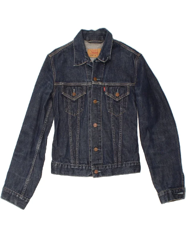 Women's Button-Up CoatsLEVI'S Womens Denim Jacket UK 12 Medium Blue Cotton