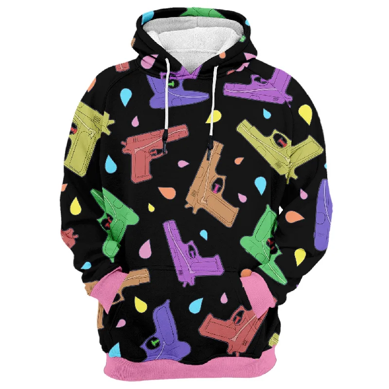 Women's Hooded Sweatshirts with Polyester LiningSplash Guns Hoodie