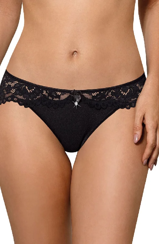 moisture-wicking seamless panties for womenLadies Beautiful Floral Lace Pretty Satin Diamante Bow Brief A163