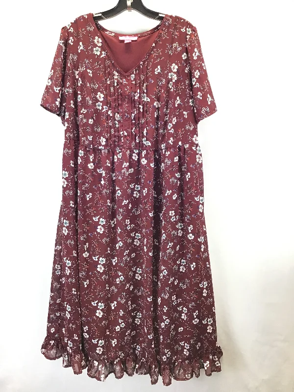 Women's Empire Waist DressesDress Casual Maxi By Woman Within In Floral, Size: 18