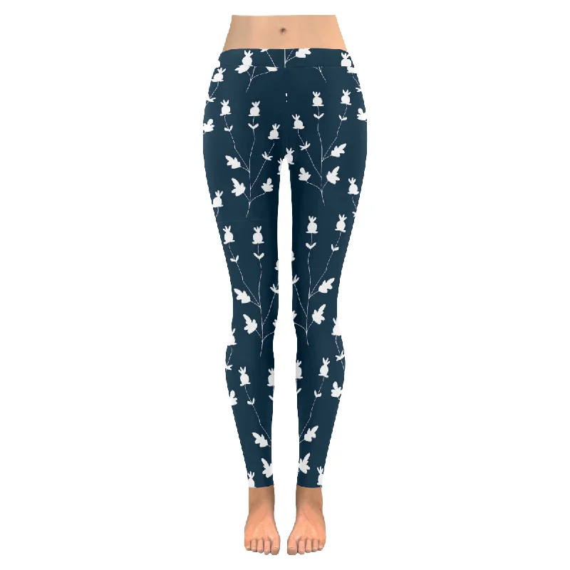 Zenzzle flowers print Zenzzle Graphic Low Rise Ladies yoga running Leggings