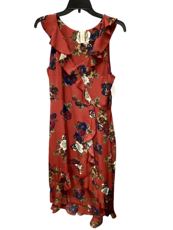 Women's Collarless DressesDress Casual Maxi By Allison Joy In Floral Print, Size: M