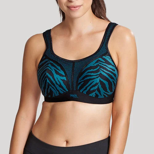 plus-size sports bra with high-impact supportPanache Wire-Free Sports Bra - Zebra